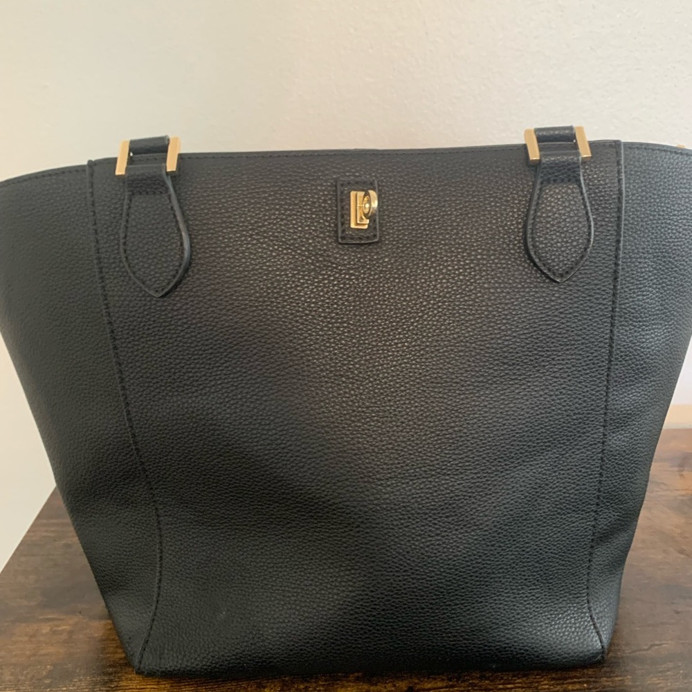 Unbranded black and red tote